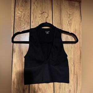 Urban Outfitters Plunge Cropped Cami